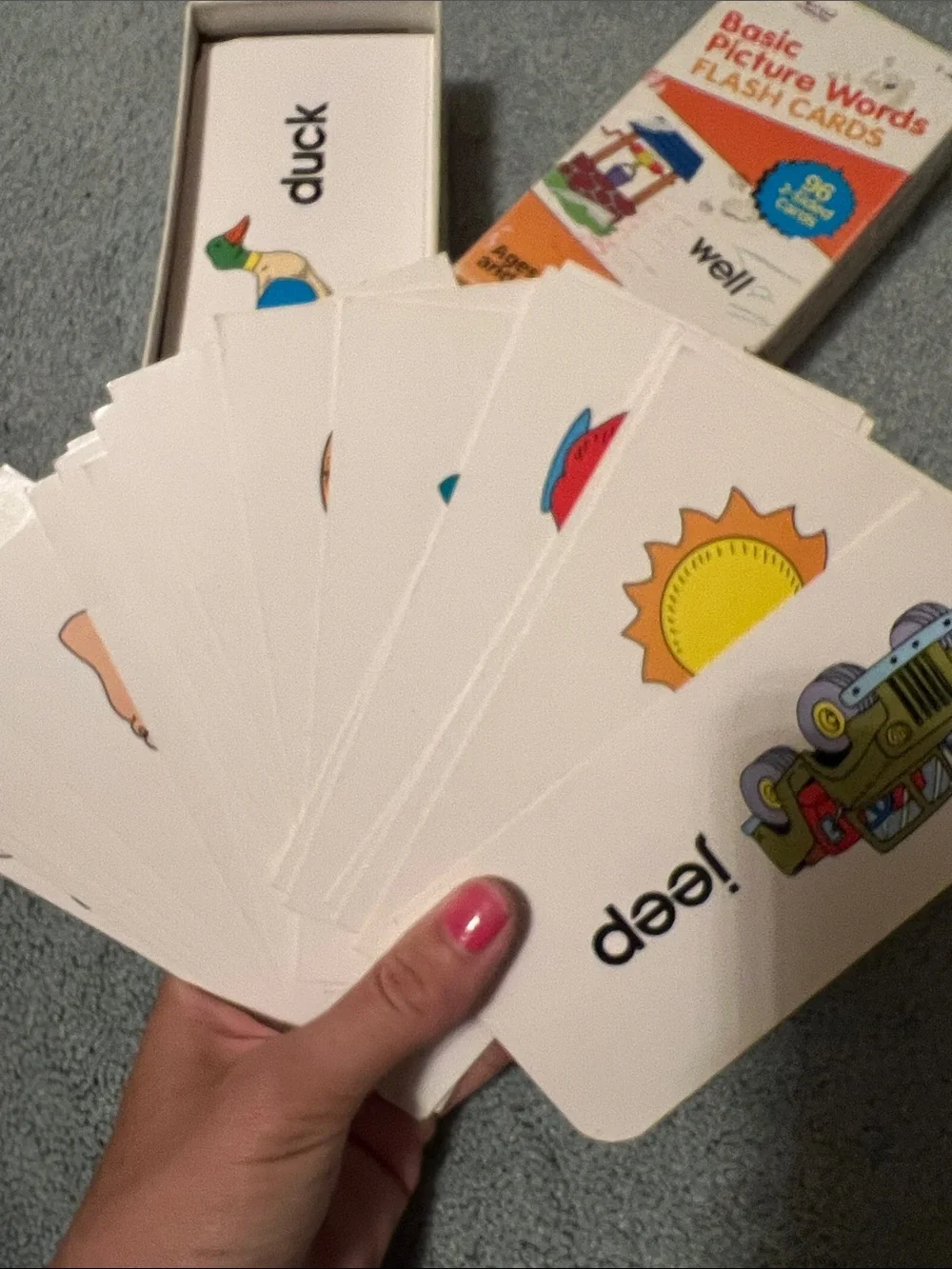 Vintage Educational Kids Flash Cards & Number Learning Boards